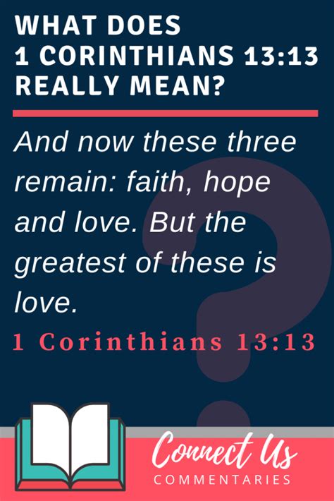 1 corinthians 13:13 meaning